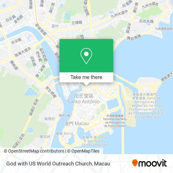 God with US World Outreach Church map