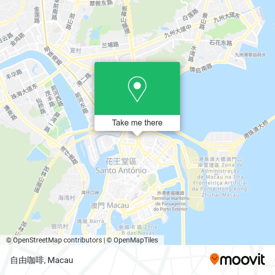 自由咖啡 map