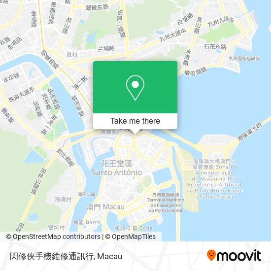 閃修俠手機維修通訊行地圖