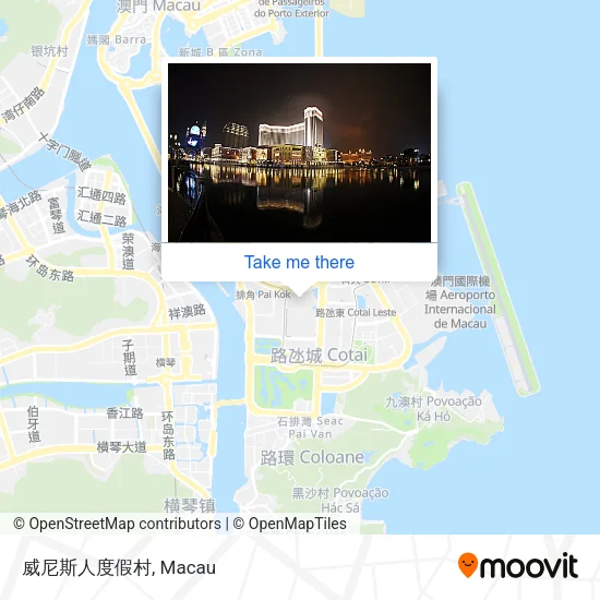 威尼斯人度假村地圖