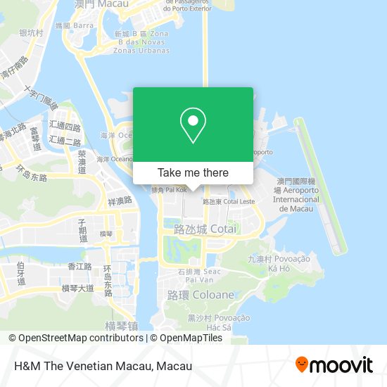 H&M The Venetian Macau map