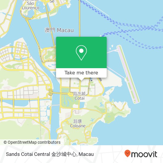 Sands Cotai Central 金沙城中心 map