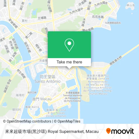 來來超級市場(黑沙環) Royal Supermarket map