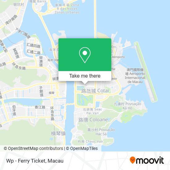 Wp - Ferry Ticket map
