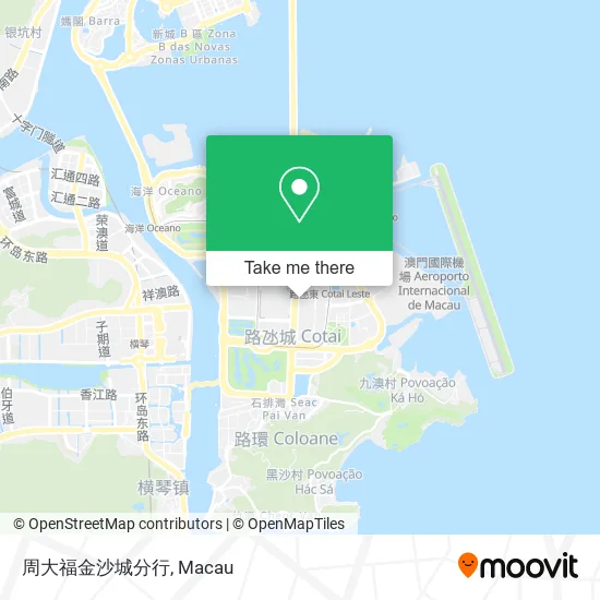 周大福金沙城分行 map