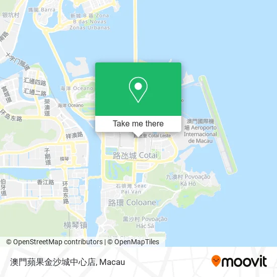 澳門蘋果金沙城中心店 map