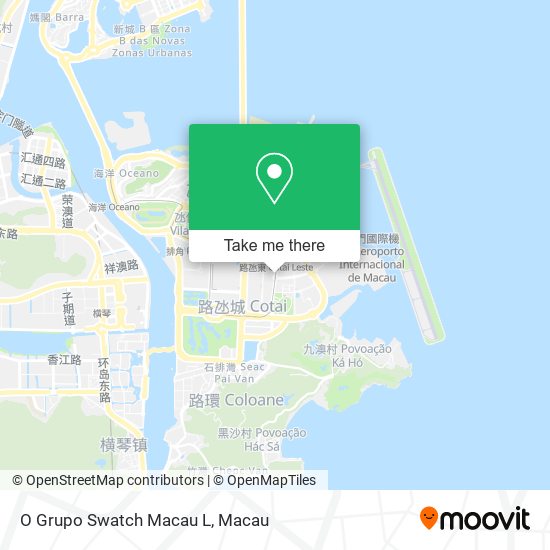 O Grupo Swatch Macau L map