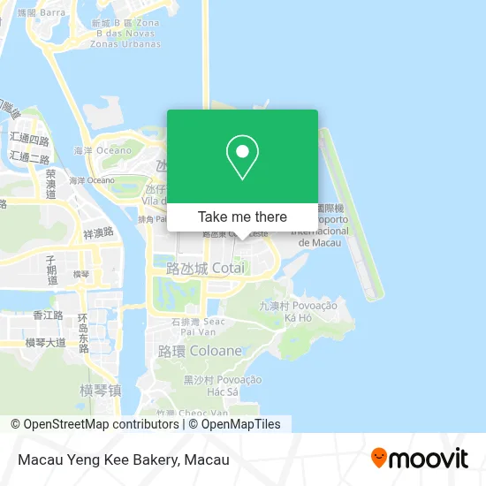 Macau Yeng Kee Bakery地圖