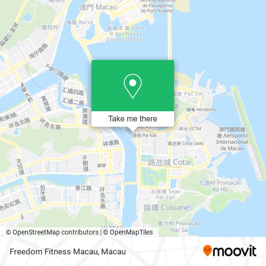 Freedom Fitness Macau map