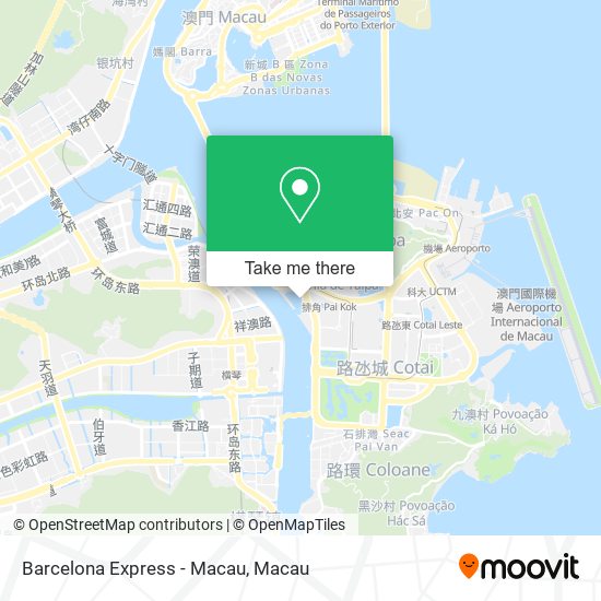 Barcelona Express - Macau map
