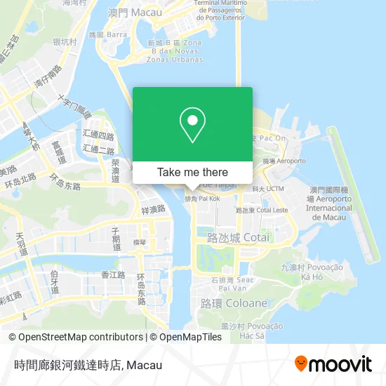 時間廊銀河鐵達時店 map