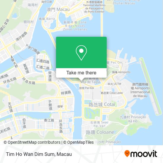 Tim Ho Wan Dim Sum map