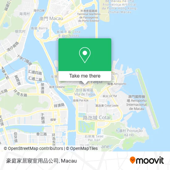 豪庭家居寢室用品公司地圖