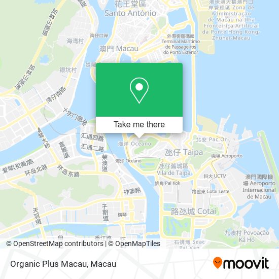 Organic Plus Macau map