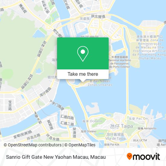 Sanrio Gift Gate New Yaohan Macau map