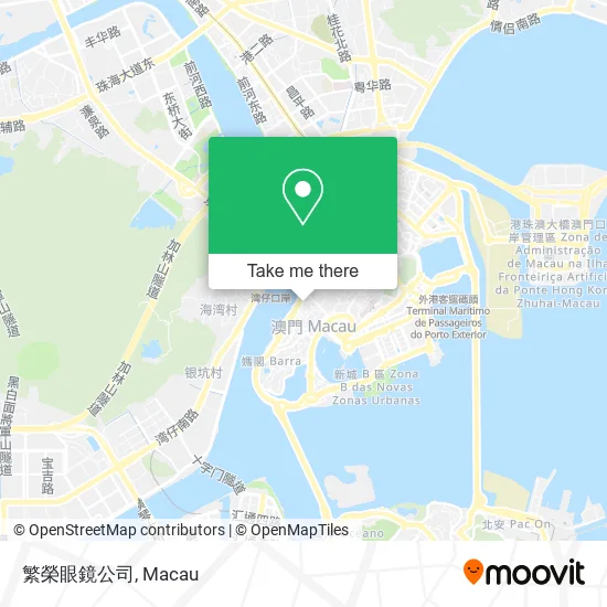 繁榮眼鏡公司 map