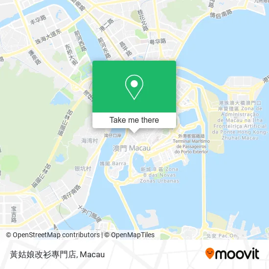 黃姑娘改衫專門店地圖