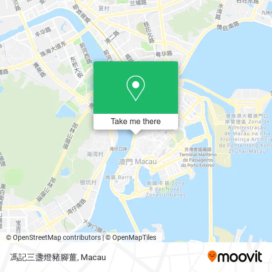 馮記三盞燈豬腳薑地圖