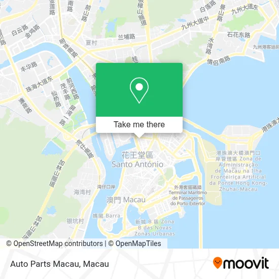 Auto Parts Macau map