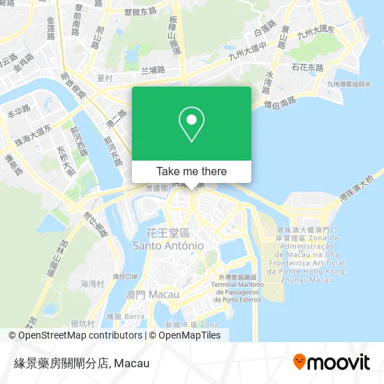 緣景藥房關閘分店地圖