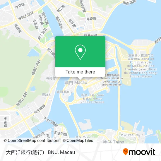 大西洋銀行(總行) | BNU map