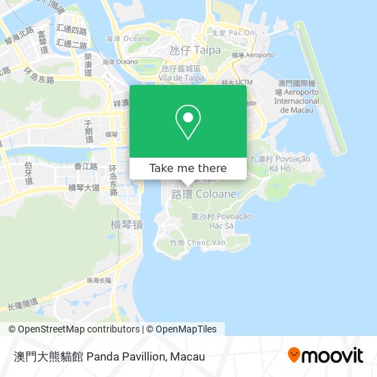 澳門大熊貓館 Panda Pavillion map