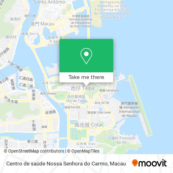 Centro de saúde Nossa Senhora do Carmo map