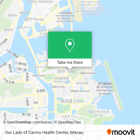 Our Lady of Carmo Health Center map