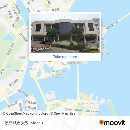 澳門城市大學 map