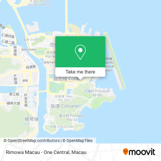 Rimowa Macau - One Central map