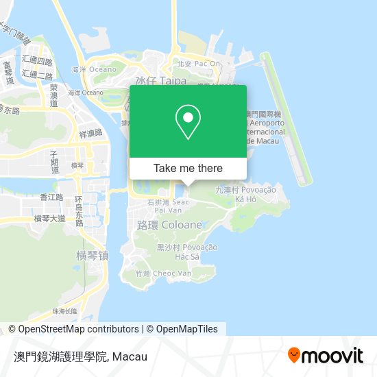 澳門鏡湖護理學院地圖