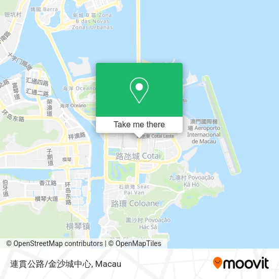 連貫公路/金沙城中心地圖