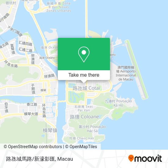 路氹城馬路/新濠影匯地圖