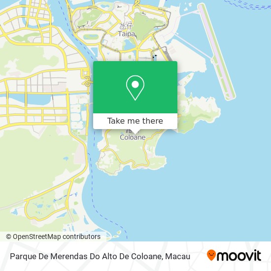 Parque De Merendas Do Alto De Coloane map