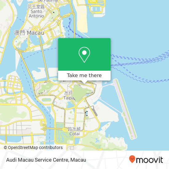 Audi Macau Service Centre map