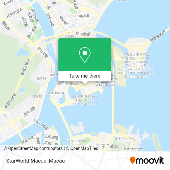 StarWorld Macau map