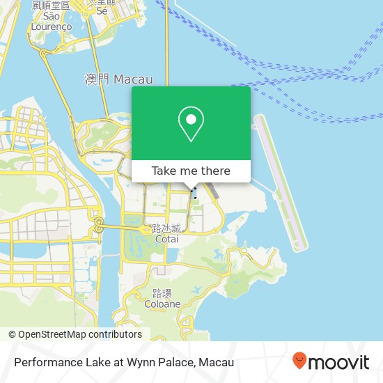 Performance Lake at Wynn Palace map