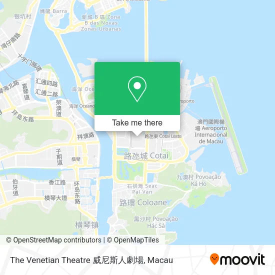 The Venetian Theatre 威尼斯人劇場 map