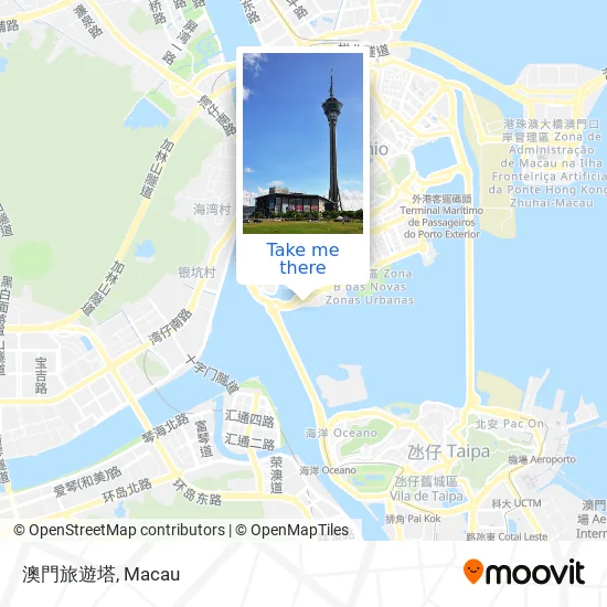 澳門旅遊塔 map