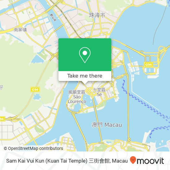 Sam Kai Vui Kun (Kuan Tai Temple) 三街會館 map
