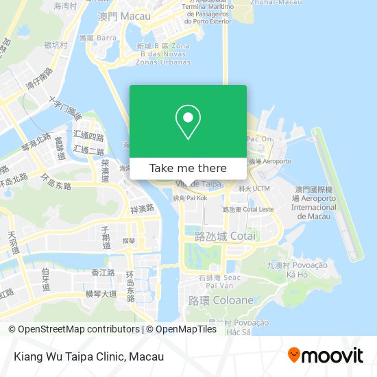 Kiang Wu Taipa Clinic地圖
