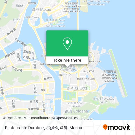 Restaurante Dumbo 小飛象葡國餐 map