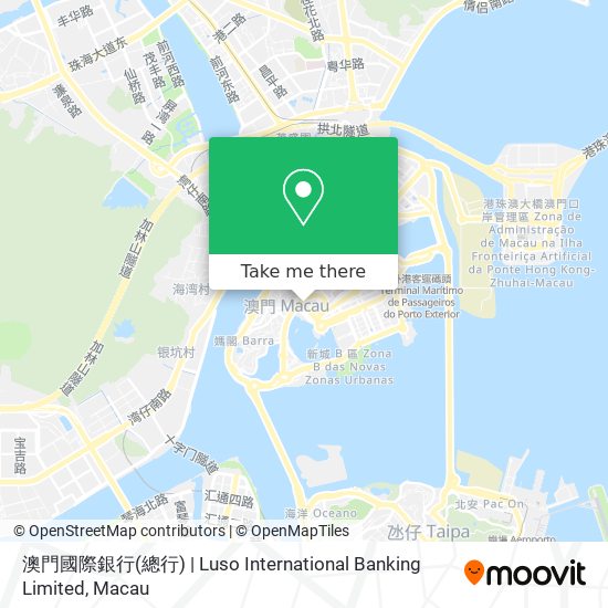 澳門國際銀行(總行) | Luso International Banking Limited map