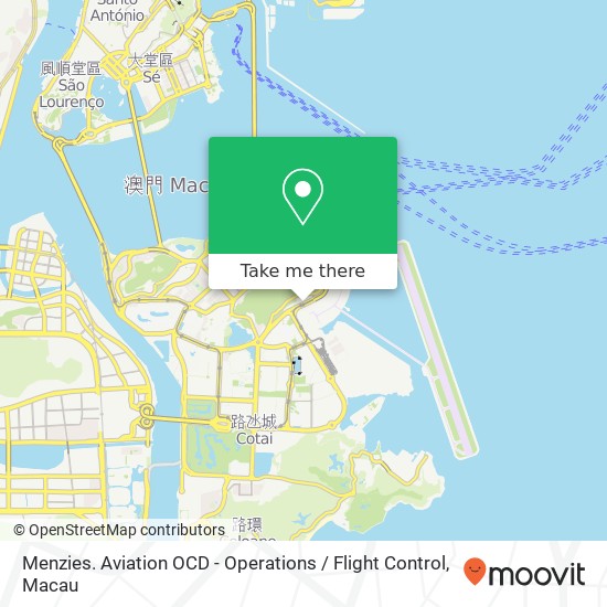 Menzies. Aviation OCD - Operations / Flight Control map