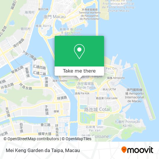 Mei Keng Garden da Taipa map