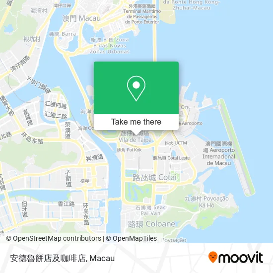 安德魯餅店及咖啡店地圖