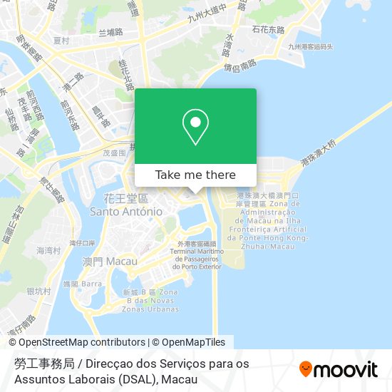 勞工事務局 / Direcçao dos Serviços para os Assuntos Laborais (DSAL)地圖