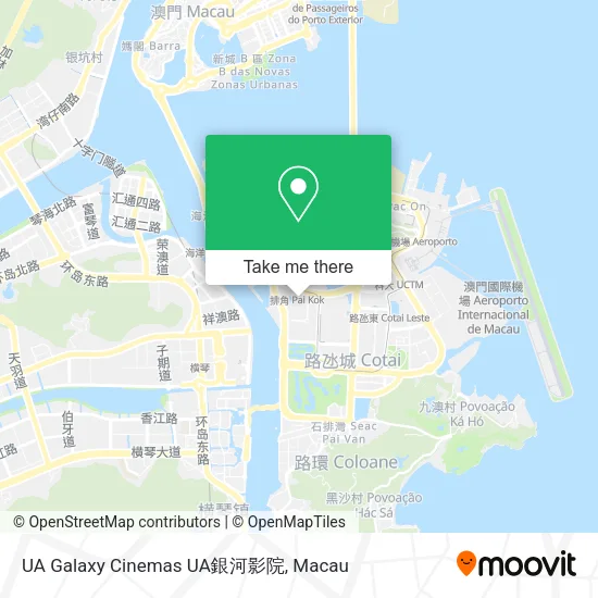 UA Galaxy Cinemas UA銀河影院地圖