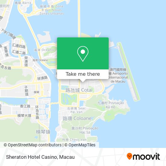 Sheraton Hotel Casino map
