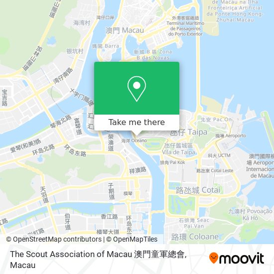 The Scout Association of Macau 澳門童軍總會 map